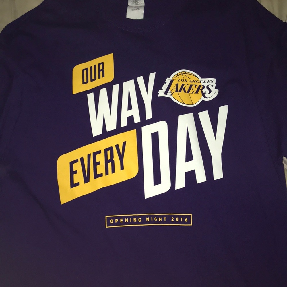 XL OPENING DAY 2016 LOS ANGELES LAKERS SHIRT